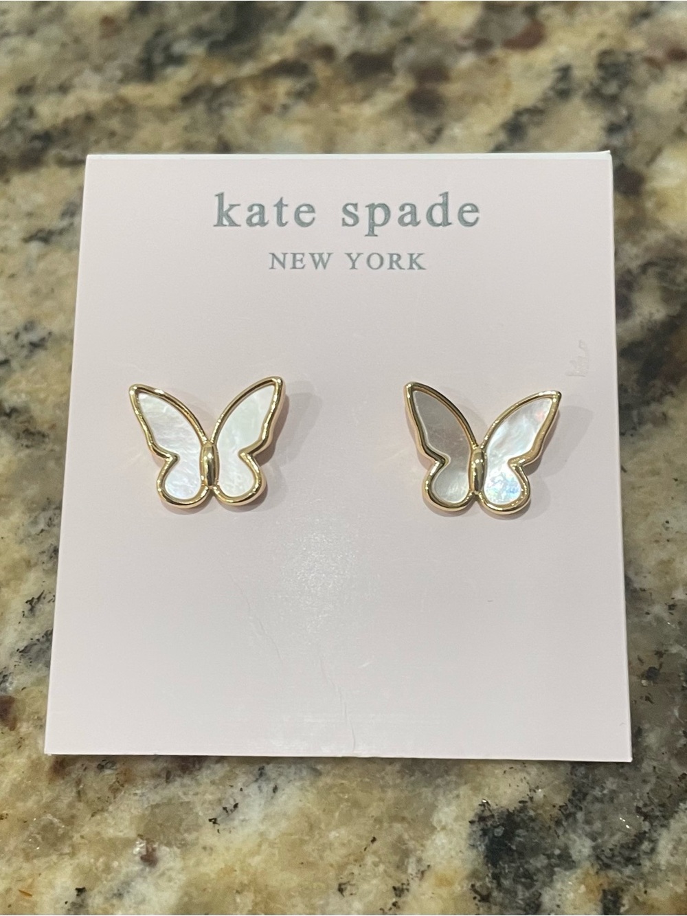 kate spade Butterfly Earrings with Oearl Backs